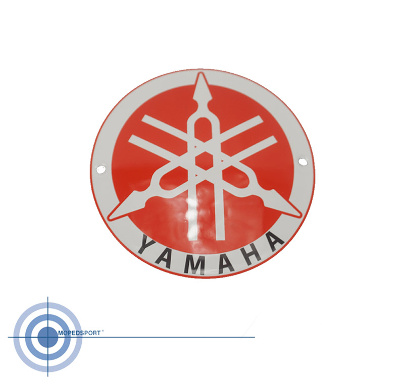 YAMAHA Emaillebord Yamaha 10 cm