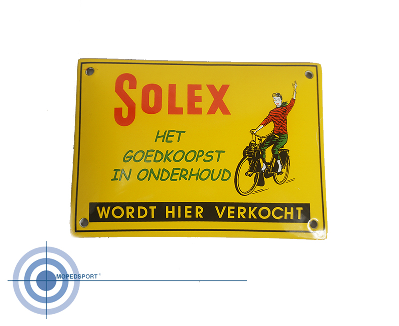 SOLEX Emaillebord Solex 10x14 cm