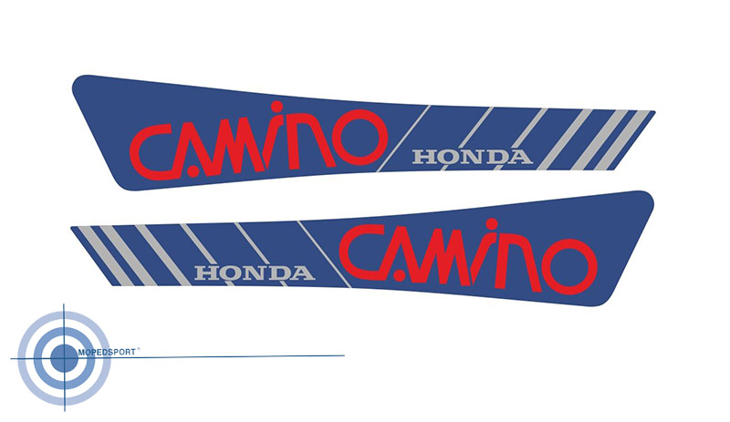 HONDA Sticker set Honda Camino Rood / Blauw / Grijs transfer