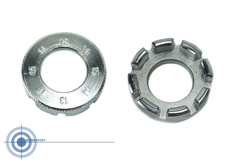 UNIVERSEEL Spaaksleutel / nippelspanner Chroom 10-15