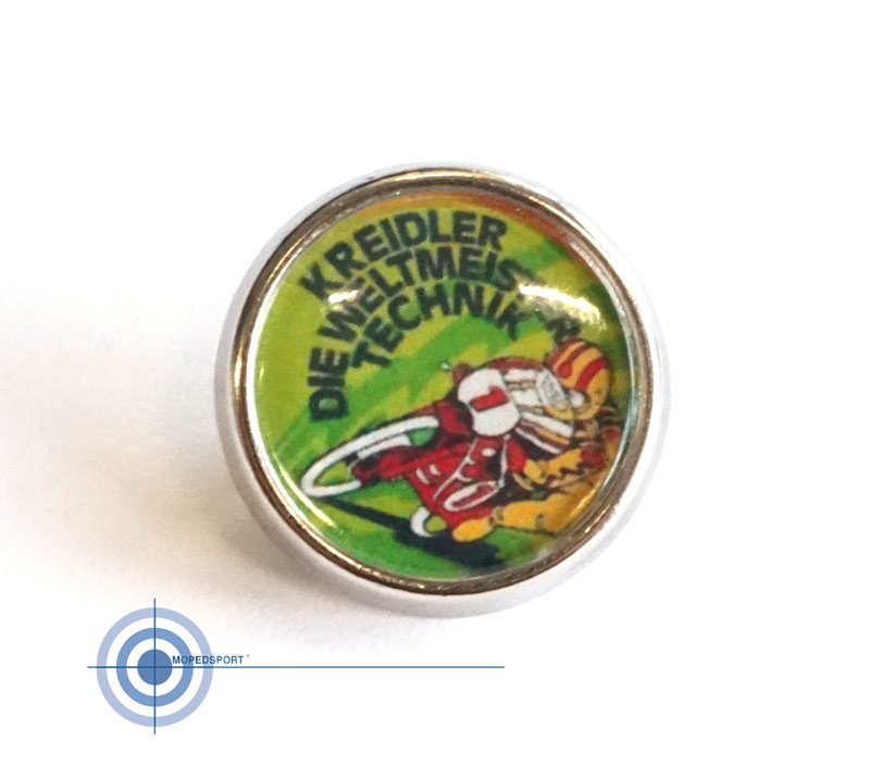 KREIDLER Pin Speld Button 2cm '' DIE WELTMEISTER TECHNIK ''