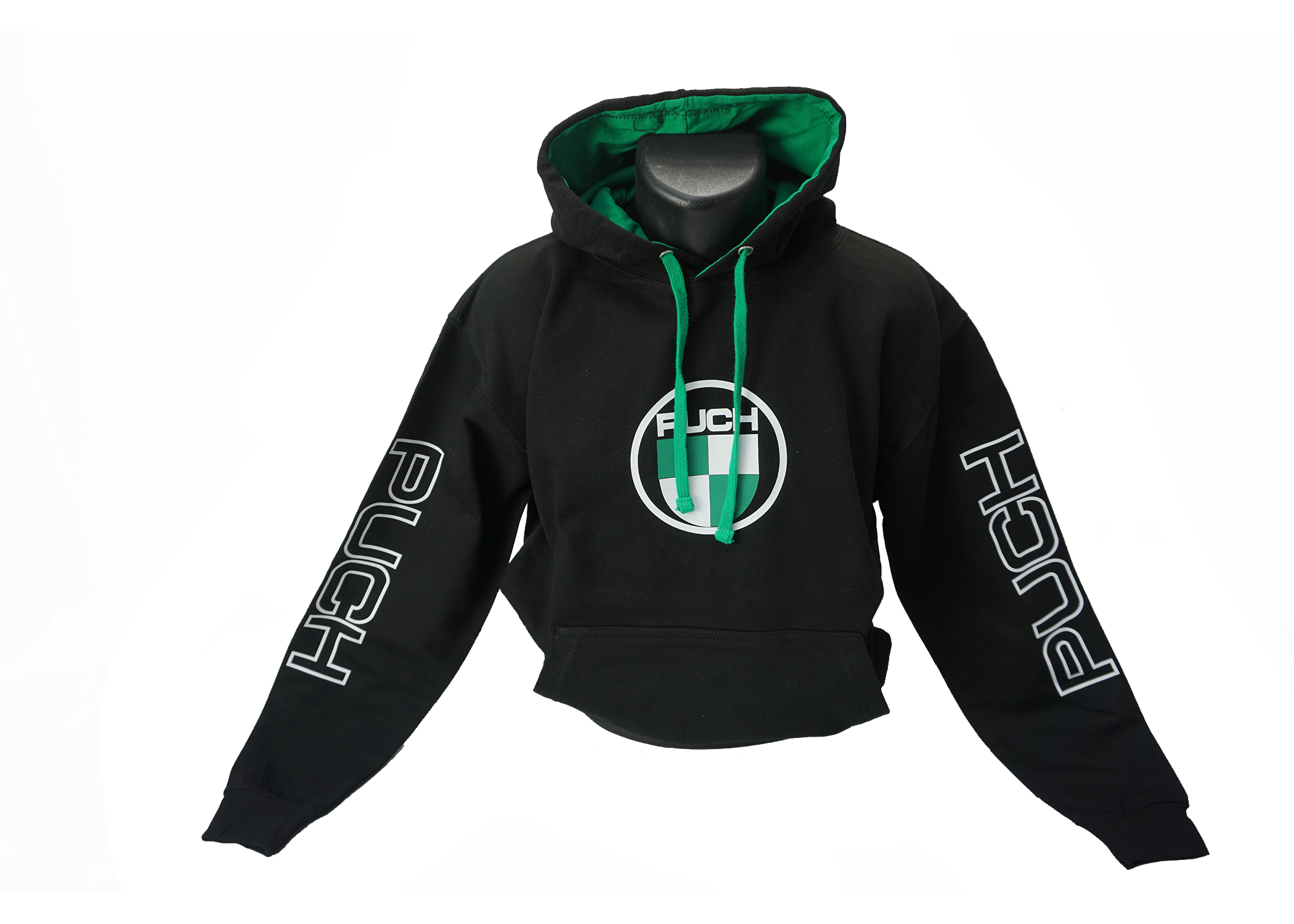 PUCH MAXI UNIVERSEEL MOPED Hoodie zwart/groen maat M PUCH
