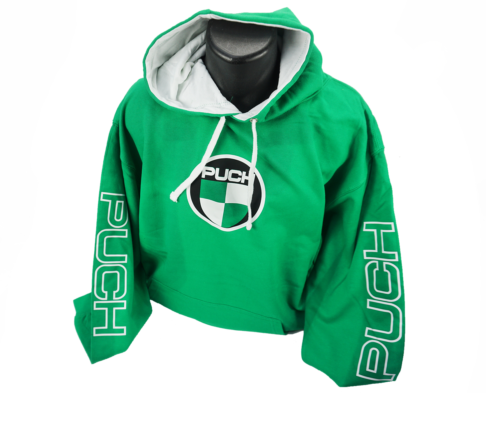 PUCH MAXI MS MONZA  UNIVERSEEL Hoodie groen/wit maat XL PUCH