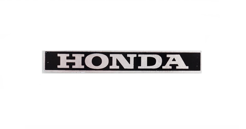HONDA CAMINO Honda logo aluminium als origineel 78 mm x 11 mm frontmasker