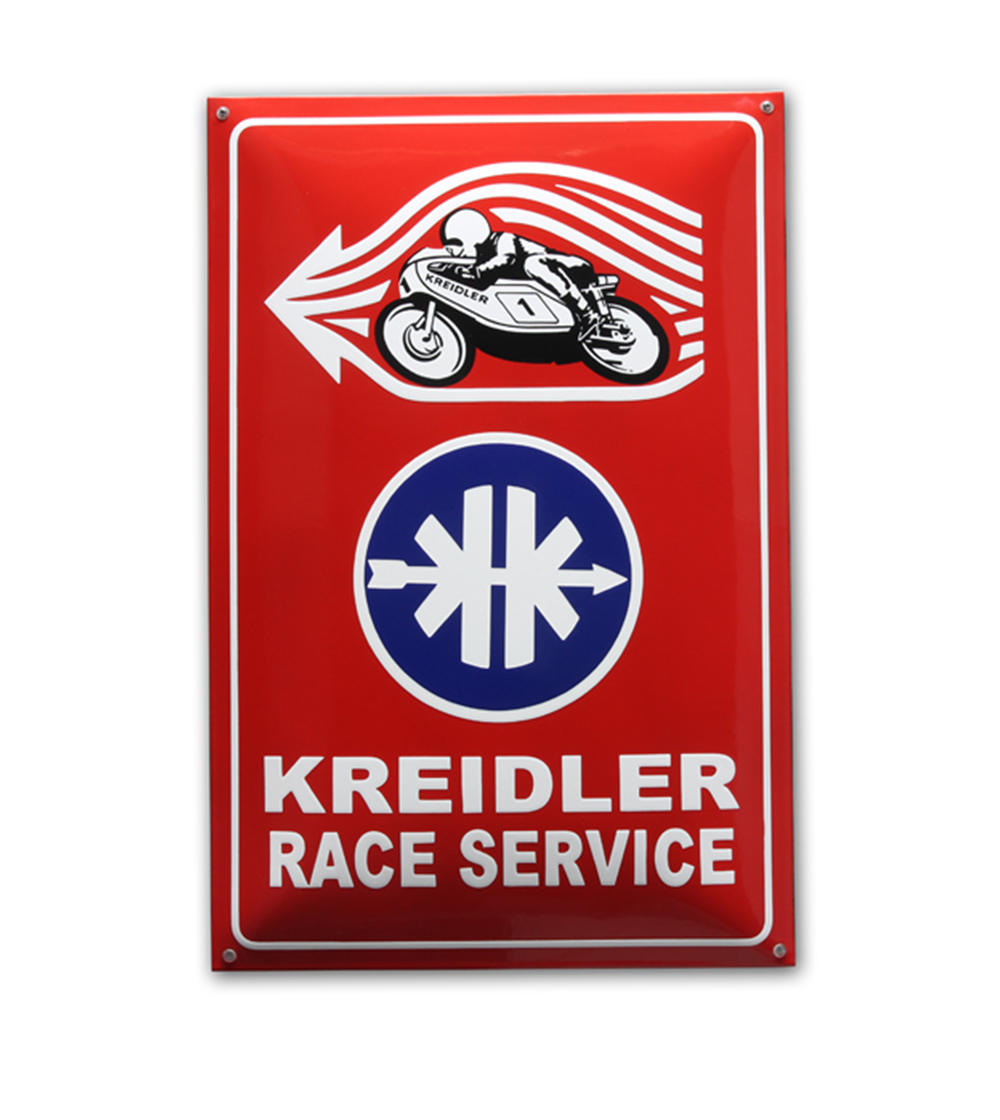 KREIDLER Emaille bord Kreidler Race Groot 40 x 60 CM