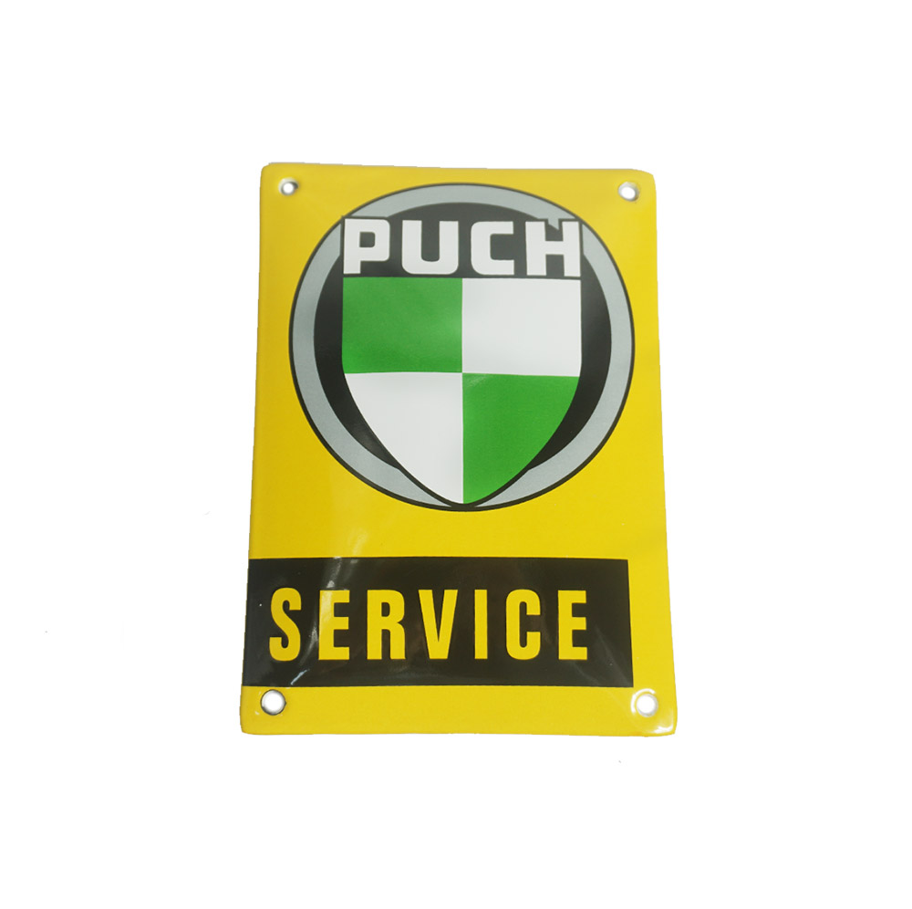 PUCH Emaillebord Puch Service 10 x 14 cm