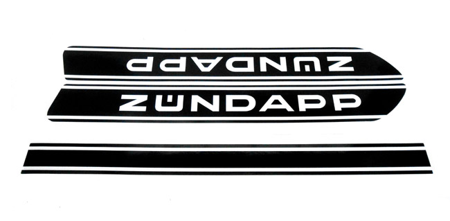 ZÜNDAPP ZUNDAPP Tanksticker set 77-78 529-20.106 FRAMEDELEN