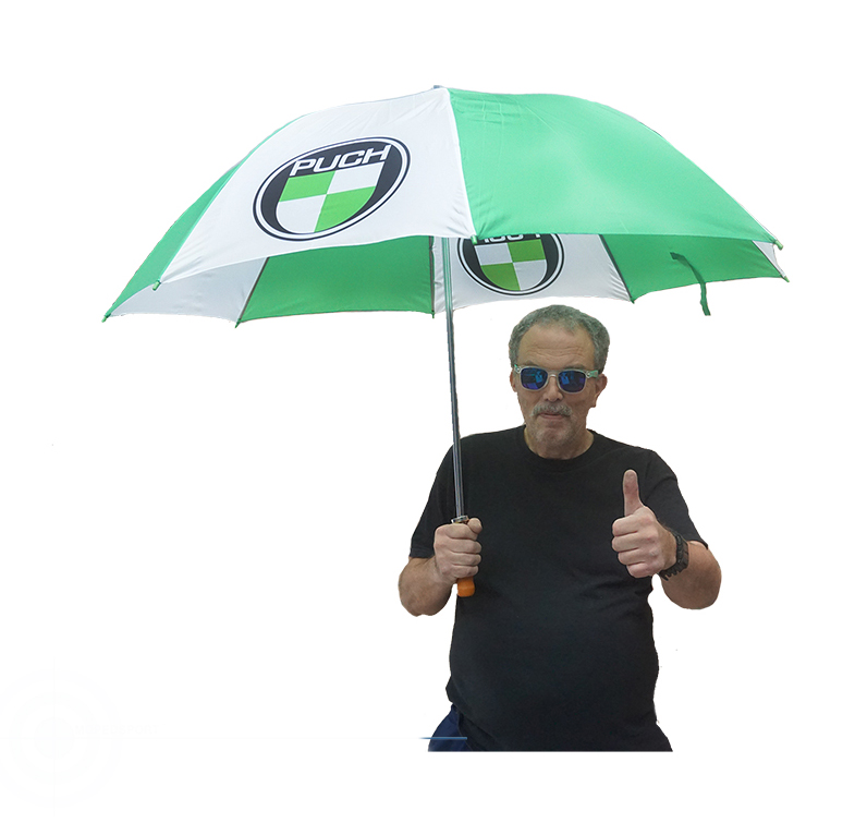 PUCH Puch paraplu groot groen-wit (Puch zonnebril is 2646 )
