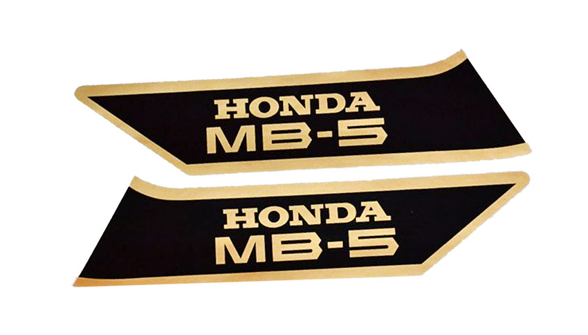 HONDA MB Stickerset Honda MB 5 Zwart - Goud 1979-1983  17508-166-000ZC 