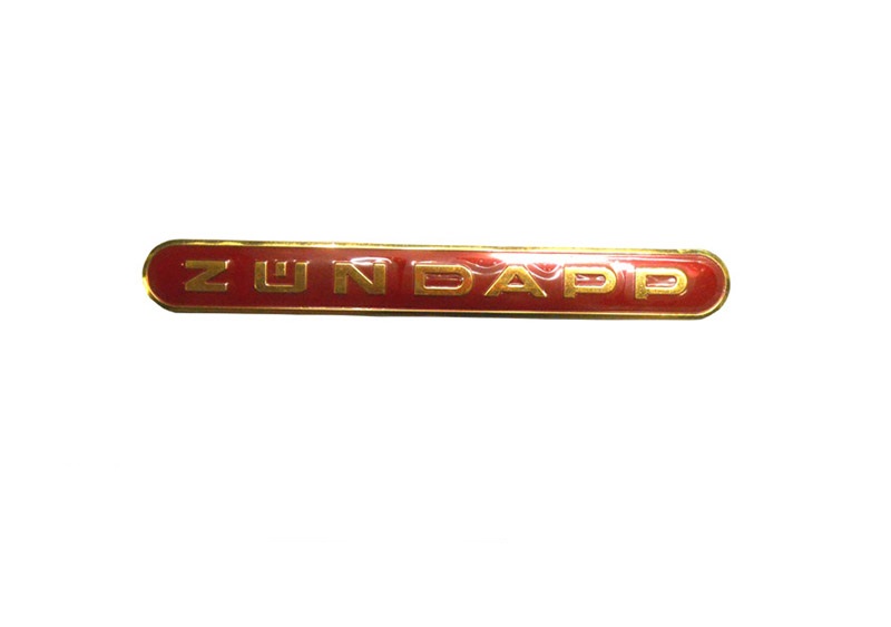 ZUNDAPP Tankembleem Rood / Goud Z442-10.193