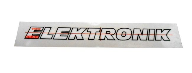 KREIDLER Sticker Transfer electronik zwart 140x15MM
