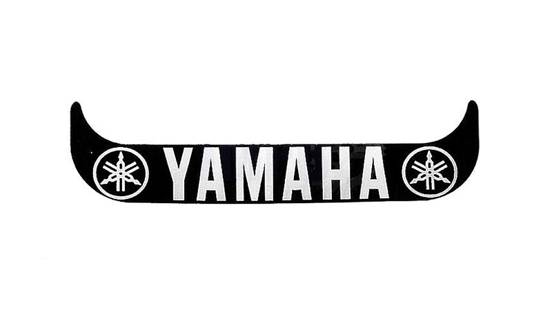YAMAHA Sticker kentekenplaat Yamaha smal zwart
