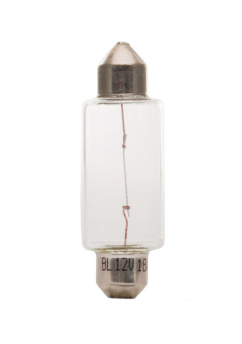 LAMP Buislamp 12V-18W 15x43 buislamp prijs per stuk,per 10 stuks verpakt