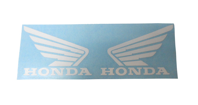 HONDA MT MB MTX MBX Vleugel set sticker set wit 11cm TRANSFER