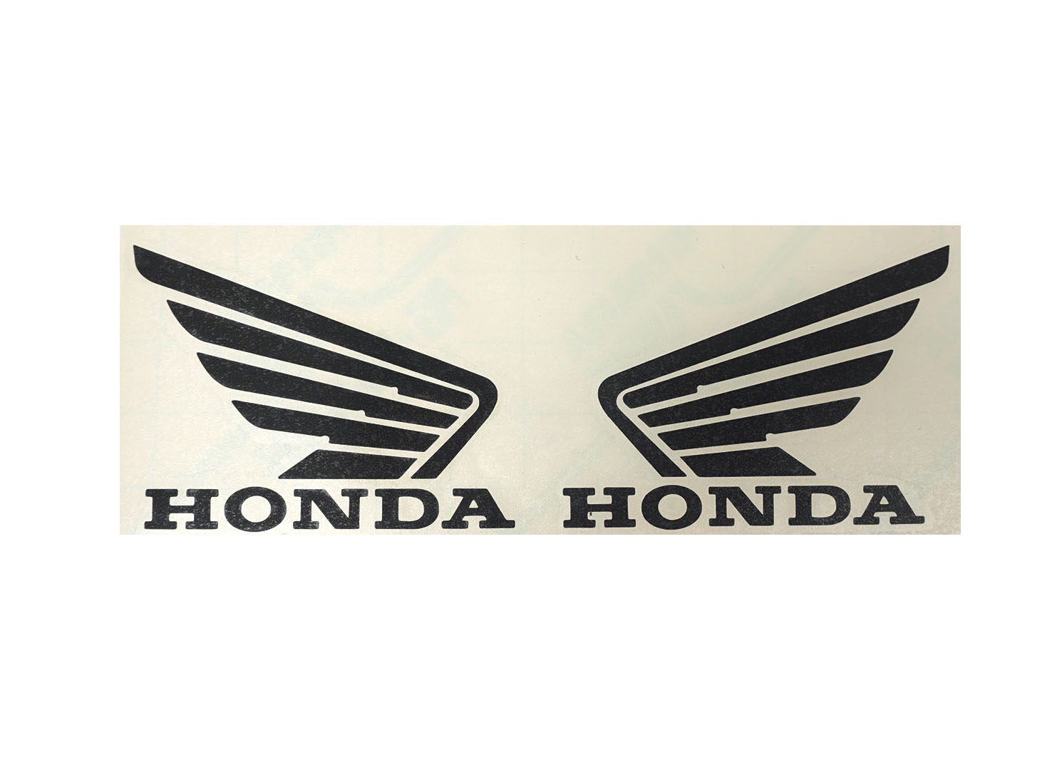 HONDA Stickerset Honda Wings zwart 10 CM per stuk