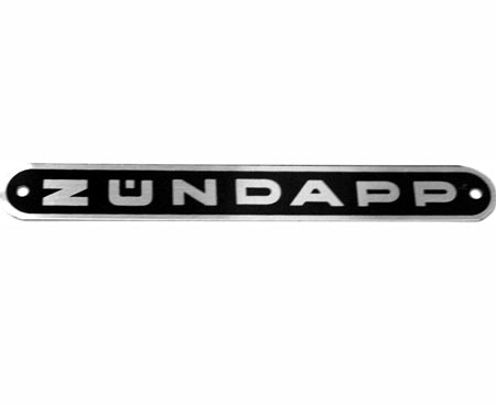 ZUNDAPP ZÜNDAPP Embleem plaat buddyseat zwart BUDDYSEAT