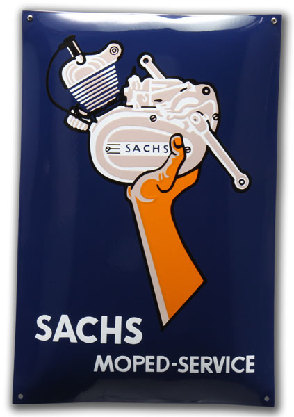 SACHS Emaillebord Sachs Groot 40 x 60 CM | Een echte eyecatcher!