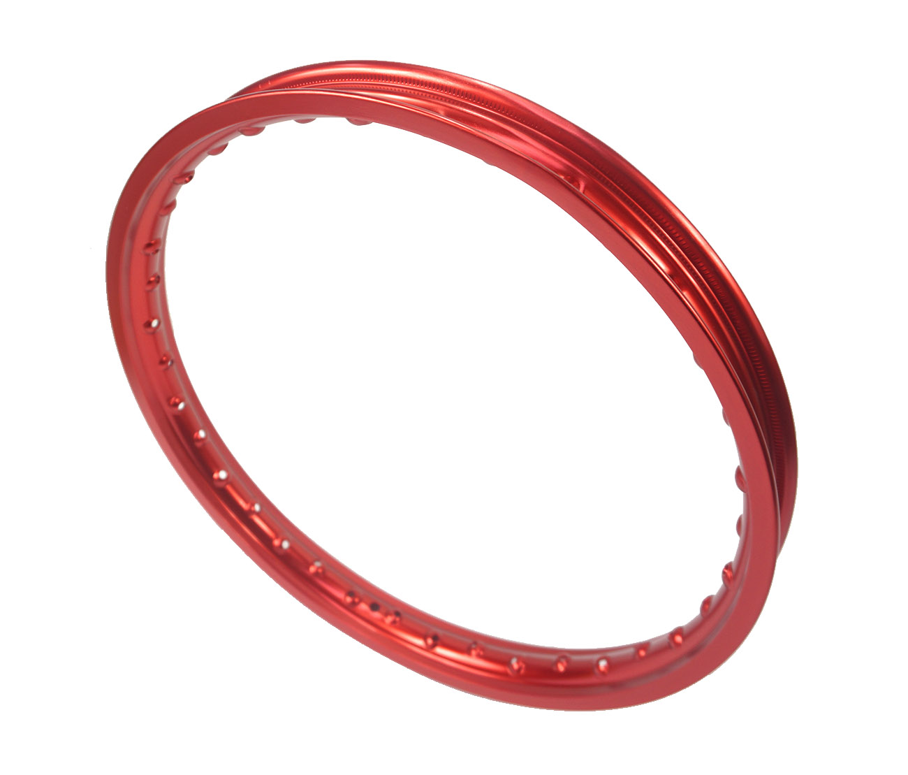 UNIVERSEEL HONDA PUCH   BROMFIETS Velg 17 x 1.4 rood geanodiseerd aluminium - past op alle 2.00 - 2.25 - 2.50 - 2.75 banden 17 inch - 45 mm breed RIGIDA