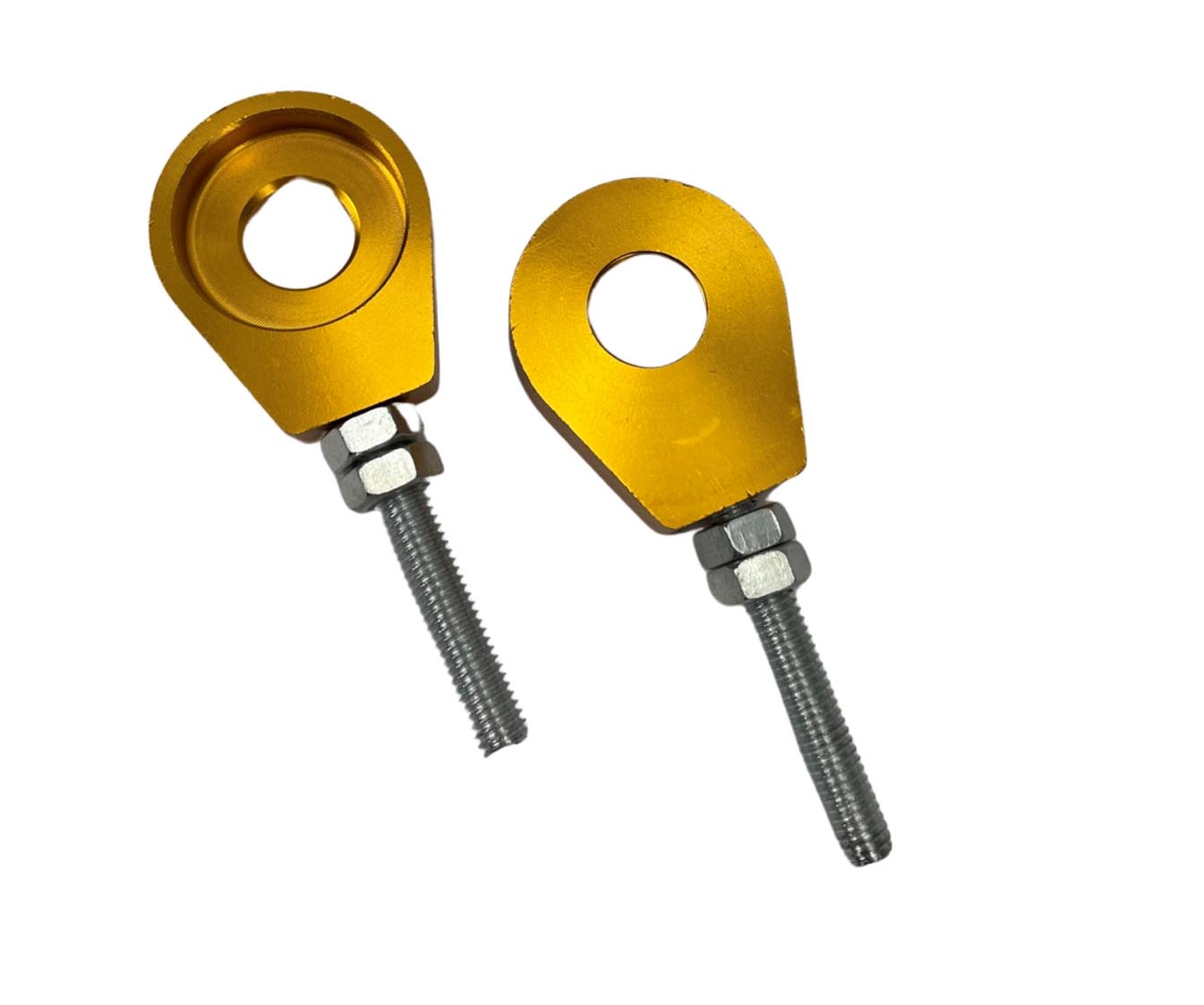 UNIVERSEEL Kettingspanner M6 12mm CNC aluminium geanodiseerd goud set