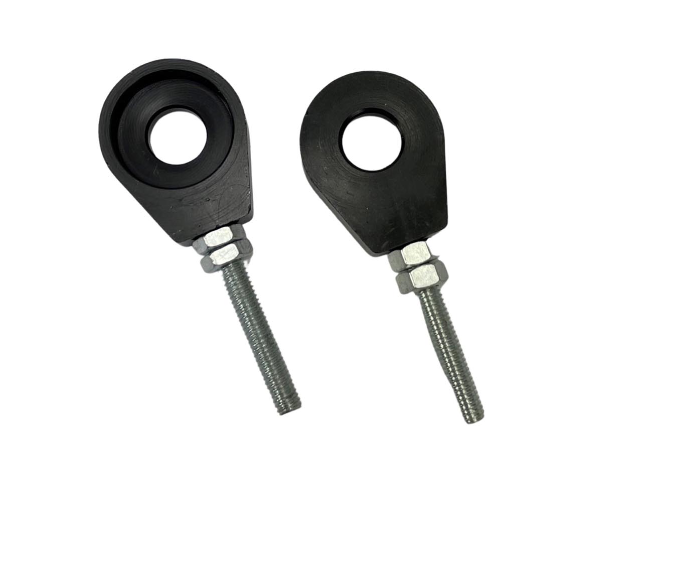 UNIVERSEEL Kettingspanner M6 12mm CNC aluminium geanodiseerd zwart set