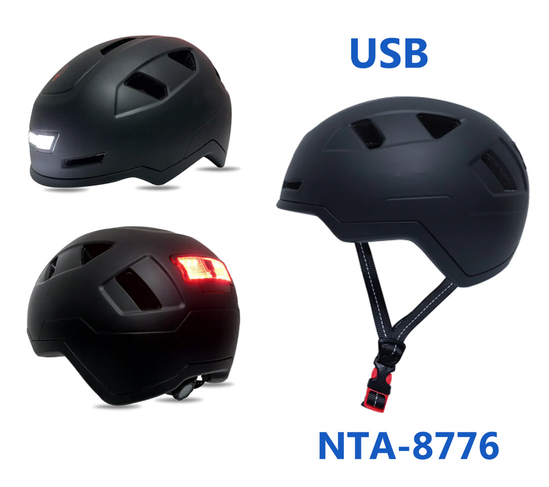 UNIVERSEEL NIEUW Helm zwart NTA-8776 goedgekeurd pedelec one size (53-60 CM) met licht voor / achter met micro USB (slechts 375 gram - extreem licht)  
DIT IS DE BESTE PRIJS WAT WIJ U KUNNEN AANBIEDEN
